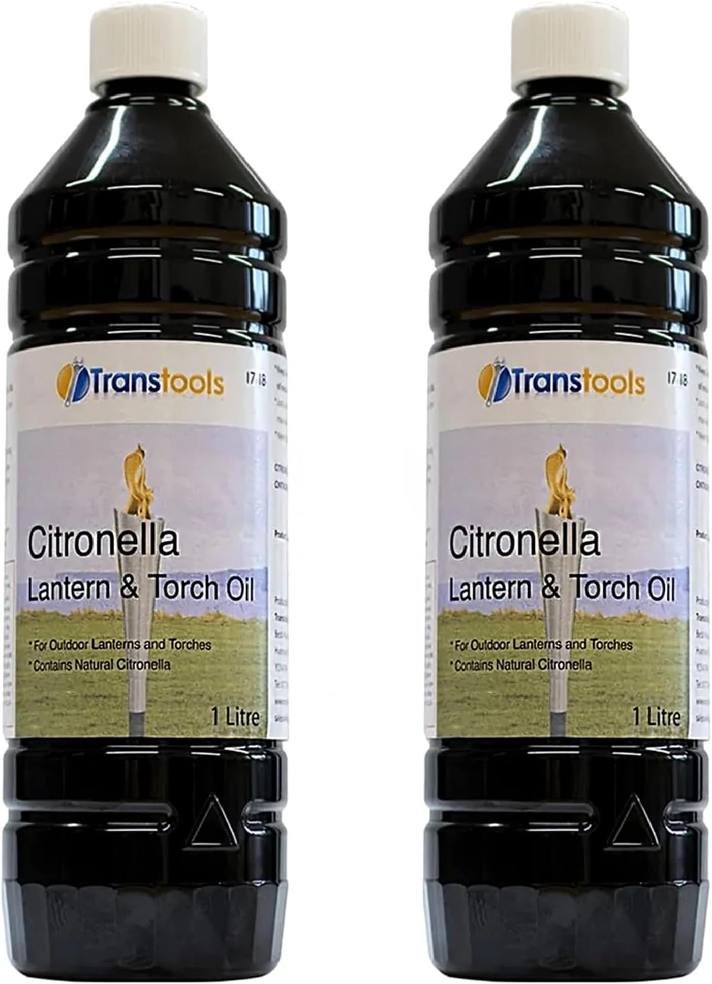 2 x Transtools Citronella Lantern, lamp and Torch Oil - 1 Litre