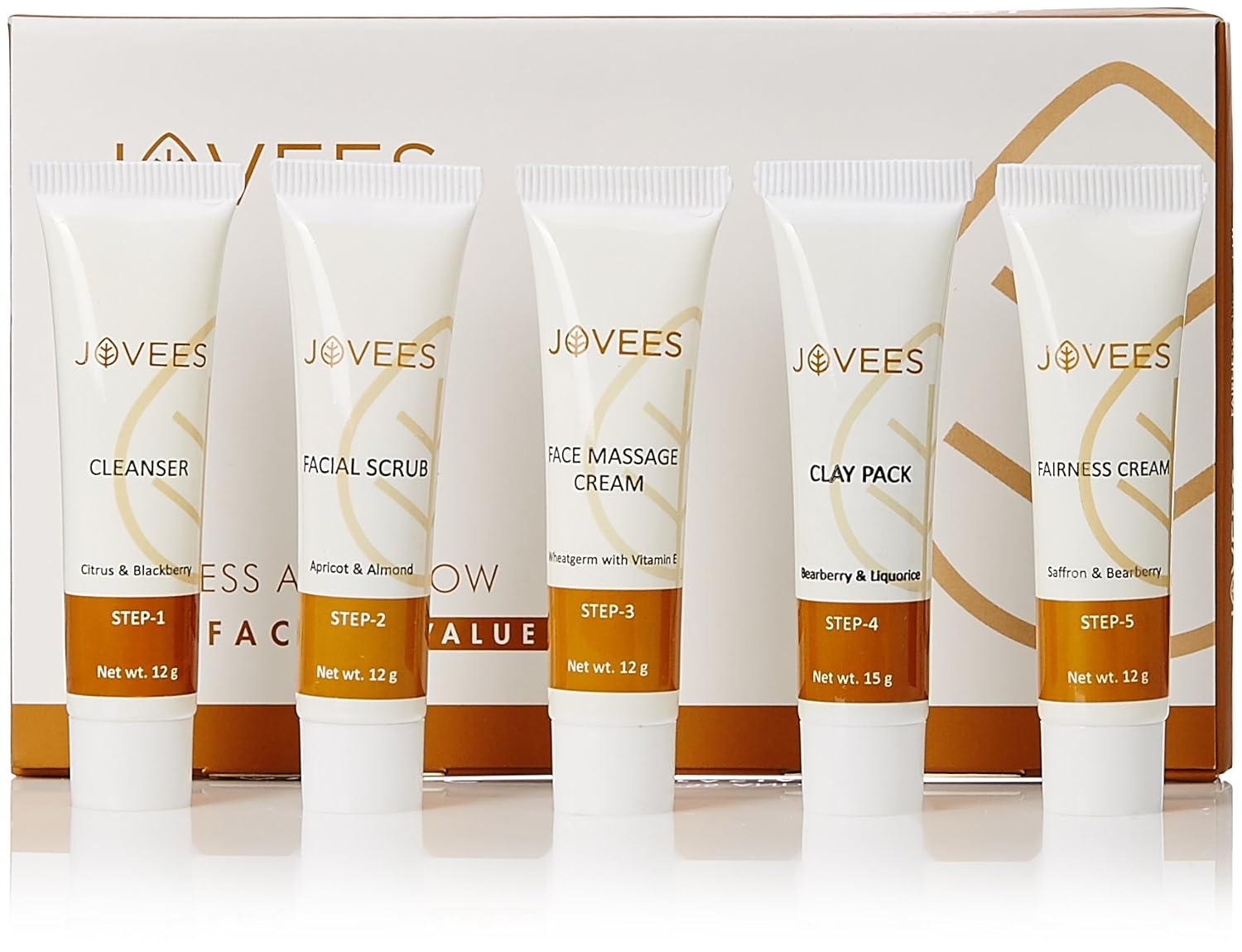 Jovees Herbal Fairness & Glow Mini Facial Value Kit Amazon.in Beauty