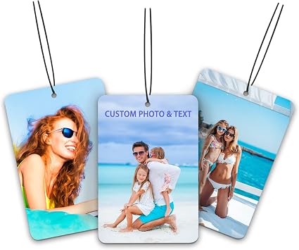 Custom Air Freshener for Car - Personalized Air Freshener for Car with Photo, Smell Air Fresheners with Picture for Hanging Ornaments Unique Scented Gift