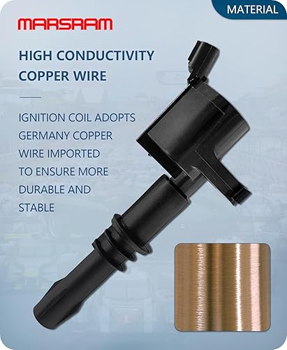 Miniatura 4 de Marsram Paquete de bobinas de encendido FD508 para Ford F150 Expedition Explorer F350 F250 F450 Super Duty Mustang 5.4L 4.6L Lincoln Navigator Mark