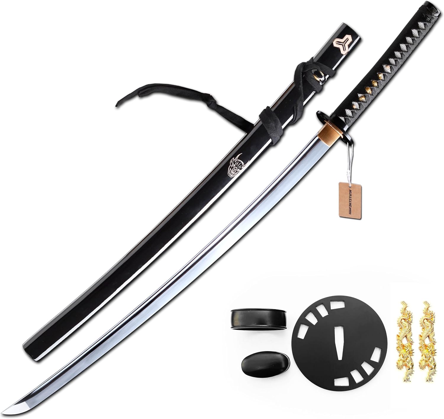Katana Sword 9260 Spring Steel Blade Full Tang Handmade Real Sharp