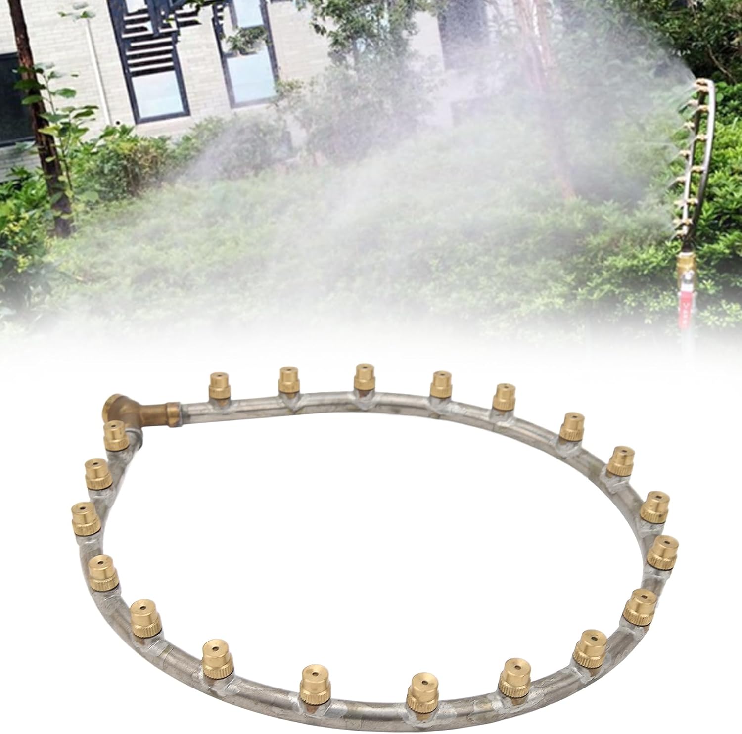 Multifunctional Annular Nozzle, Anti Rotating Nozzle Multi Design Atomizing Nozzles for Agricultural Irrigation Villas Or Industrial Irrigation (20 Head)