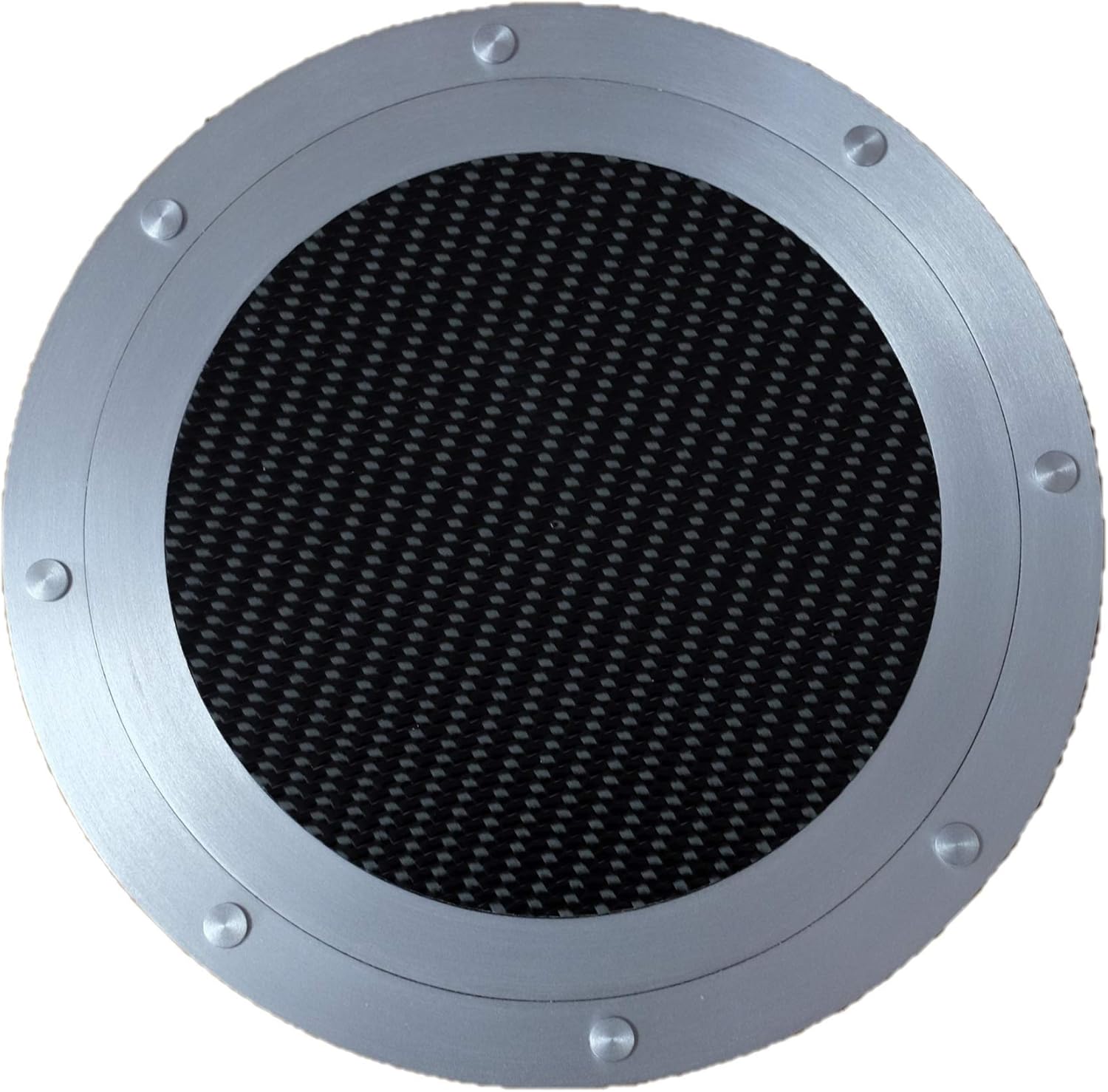 プリウス ZVW30系 フューエルリッド(給油口) アルミパネル TYPE1 0.3mm仕様 ブラックカーボン ヘアライン仕上げ