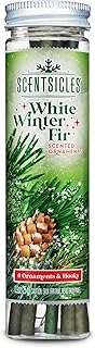 White Winter Fir Scent Sticks, Green