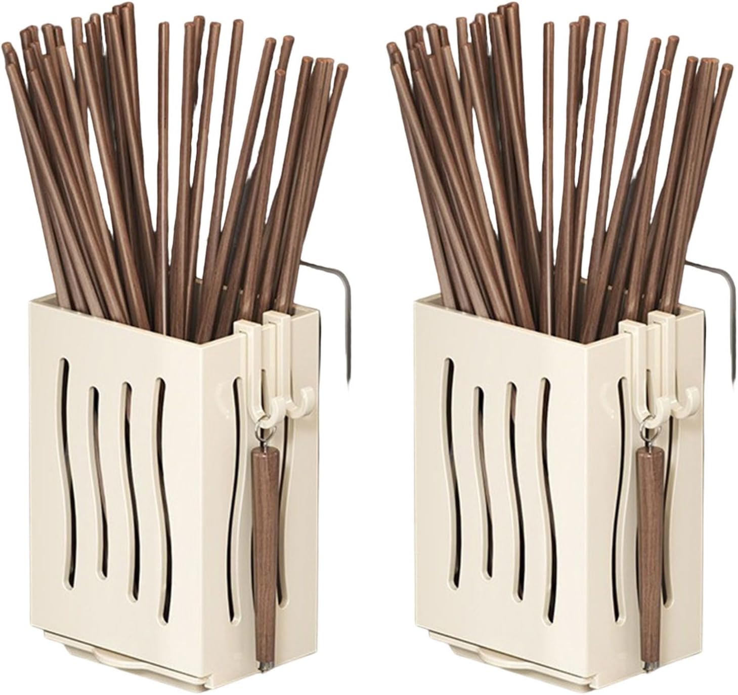 Stylish Hanging Chopstick Storage Holder with Breathable Designs Kitchen Supplies for Home and Kitchens Multifunctional Utensil Organizers