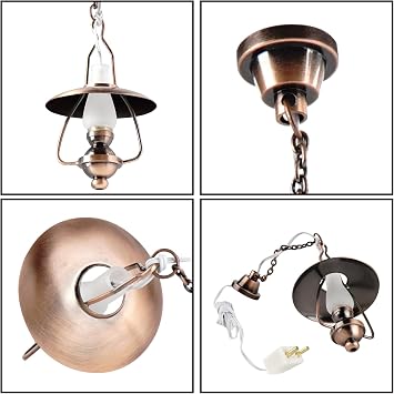Waldosia 1:12 Scale Miniature 12 Volt Powered Claire Ceiling Light