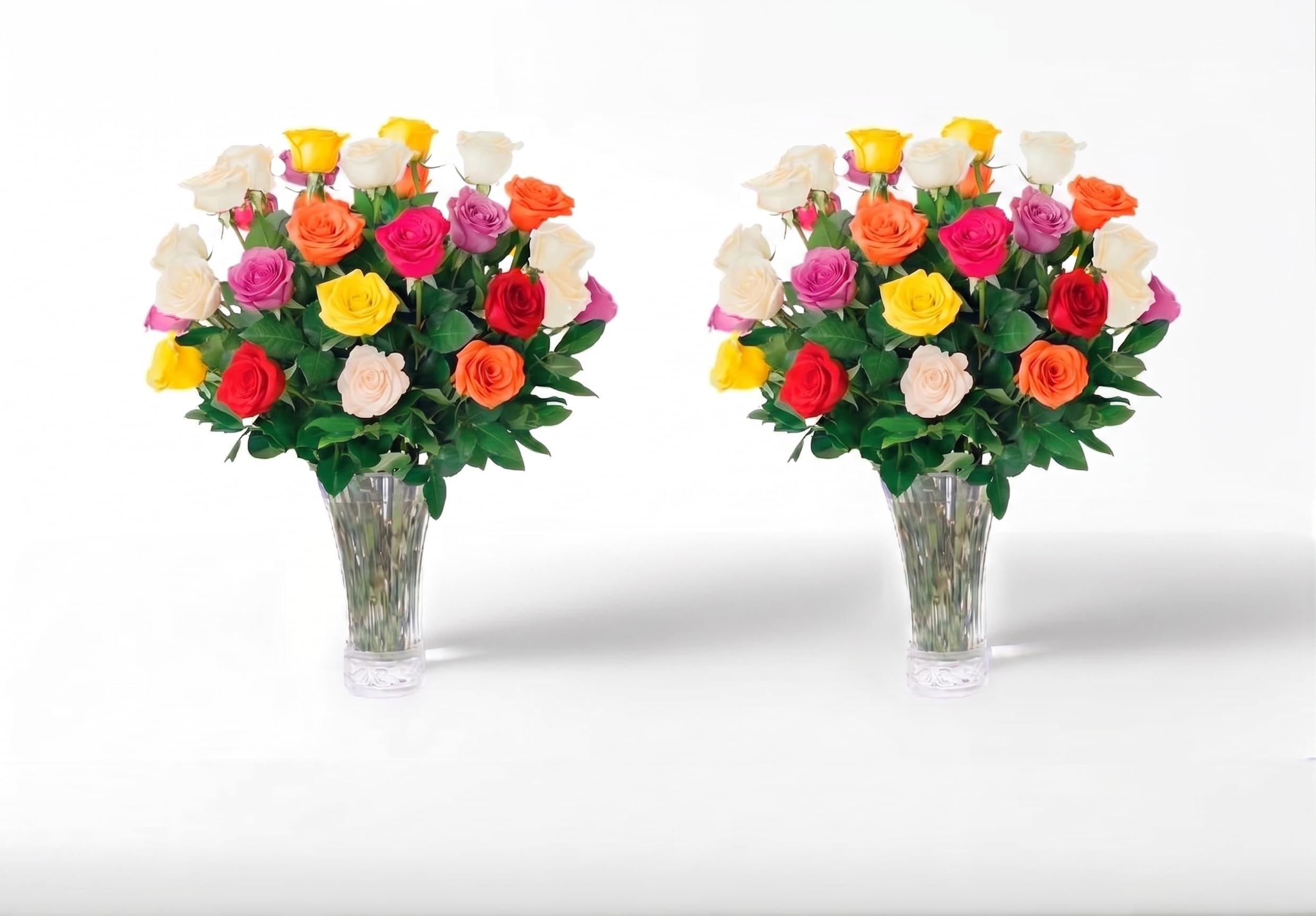 Aquarossa Farms – Fresh Cut Flowers for Delivery, Gifts for Graduation, Birthday, Anniversary, or Just Because – 48 Assorted Fresh Roses