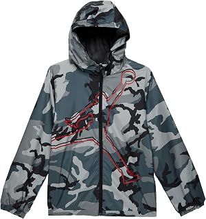 Boy's Jumpman Windbreaker Jacket (Big Kids) Black MD (10-12 Big Kid)