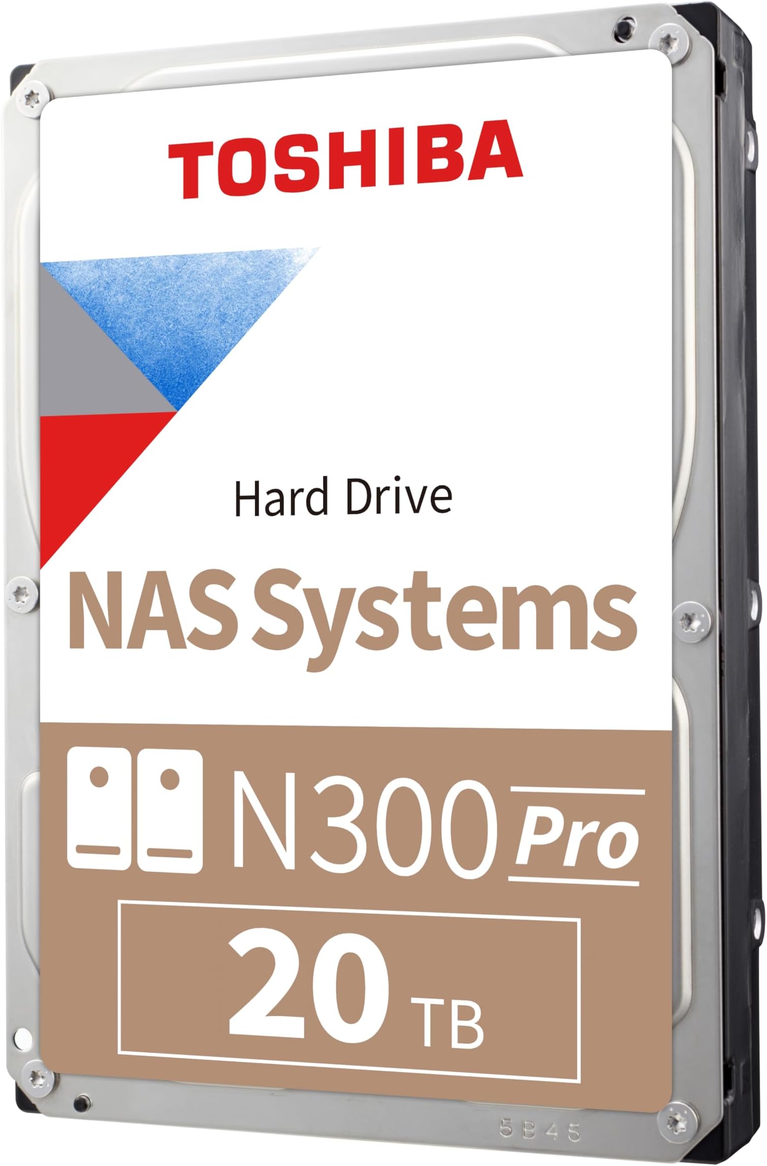 東芝 N300 PRO 20TB 大型ビジネスNAS (最大24ベイ) 3.5インチ 内蔵ハードドライブ - 最大300TB/年のワークロードレート CMR SATA 6 Gb/s 7200 RPM 512 MB キャッシュ - HDWG62AXZSTB