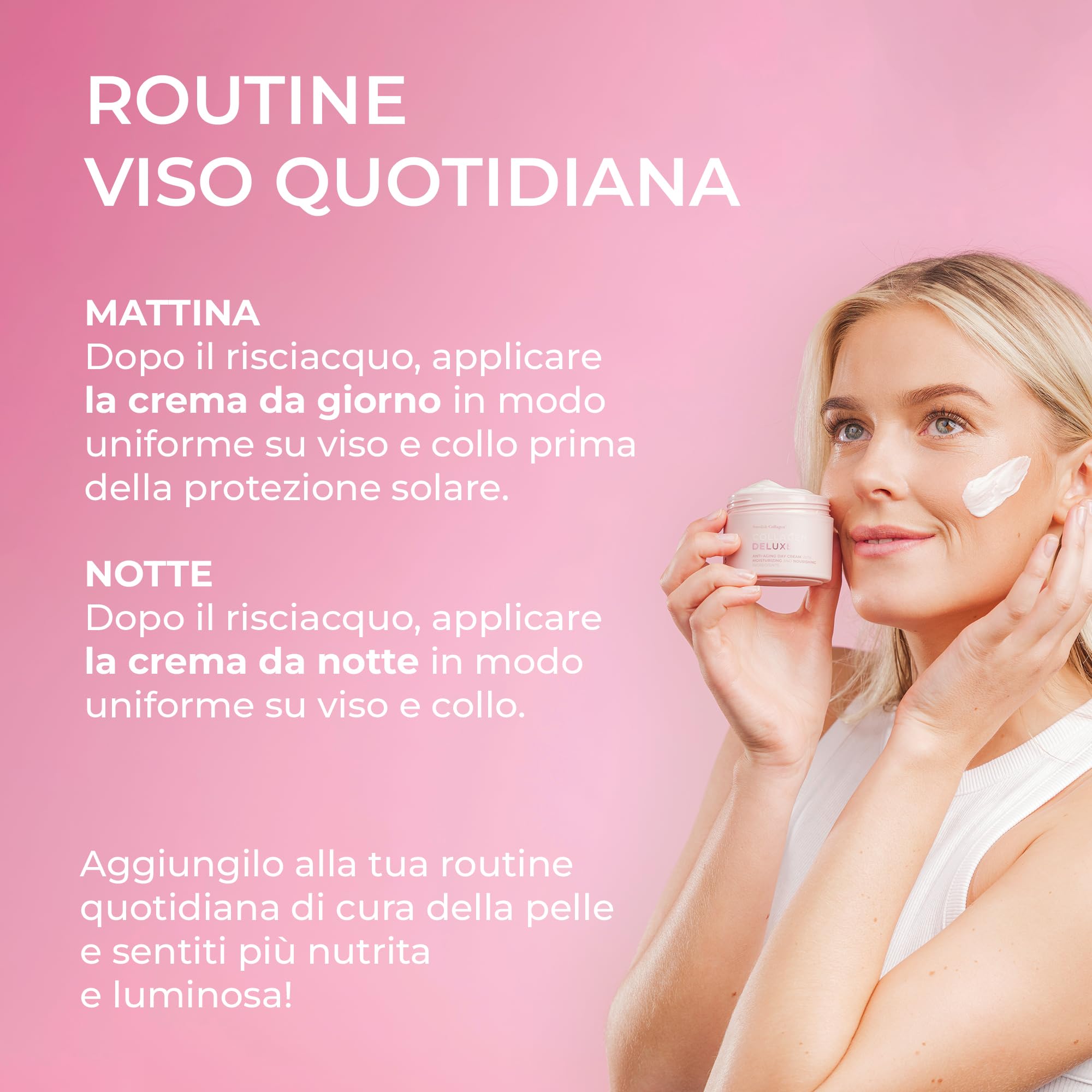 Swedish Collagen Deluxe Creme Giorno e Notte al Retinolo, 2 x 50 ml