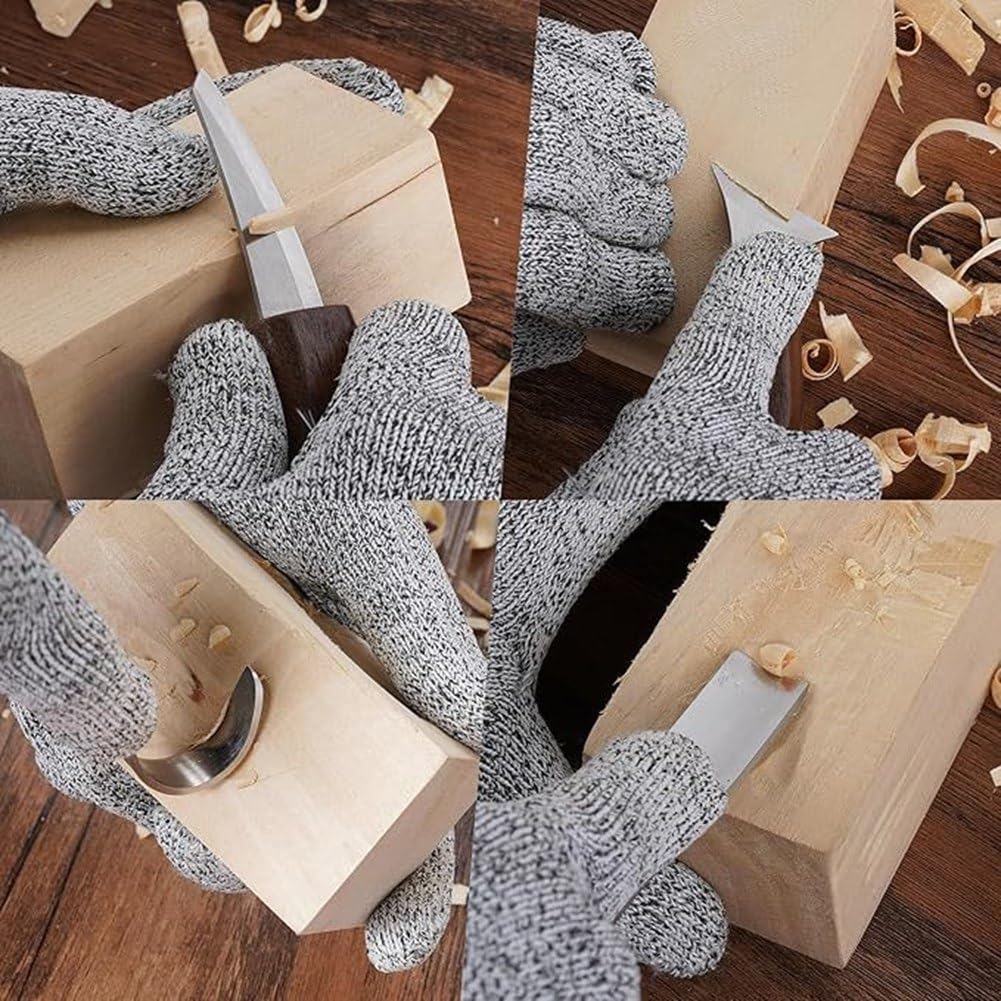 Kit de Tallado de Madera, 15 Piezas de Herramientas para Tallar Madera con Bolsa de Almacenamiento, Herramientas para Tallar Madera - Herramientas de Carpintería para Principiantes
