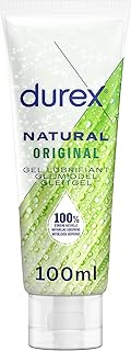 Durex - Gel Lubrifiant 100% d'origine Naturel - Formule Originale - 100ml (Natural Original 100 ml)