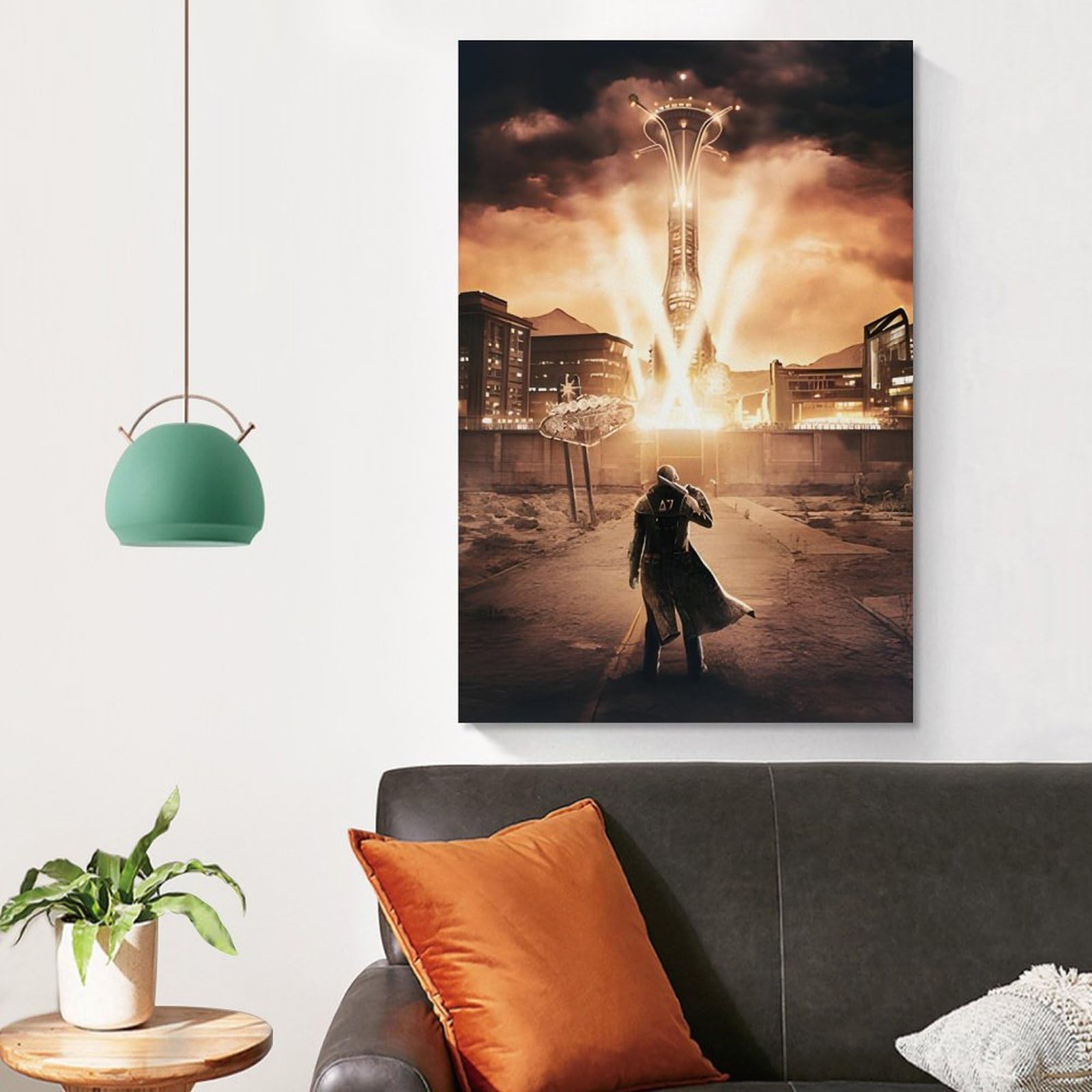 Poster Sur Toile Fallout New Vegas Express - Décoration Murale Gamer 50x75 Cm - Art Moderne Pour Chambre