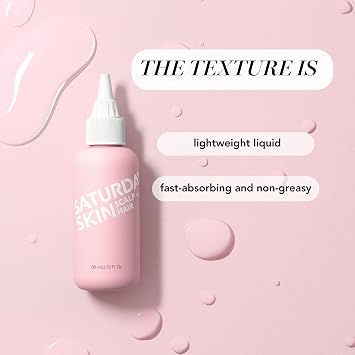 Saturday Skin Scalp Hair Strengthening Peptide Treatment Overnight Serum for Hair Growth with Caffeine Collagen Keratin Nourished Thicker Longer Hair for Thin & Dry(2.70 Fl. Oz.)