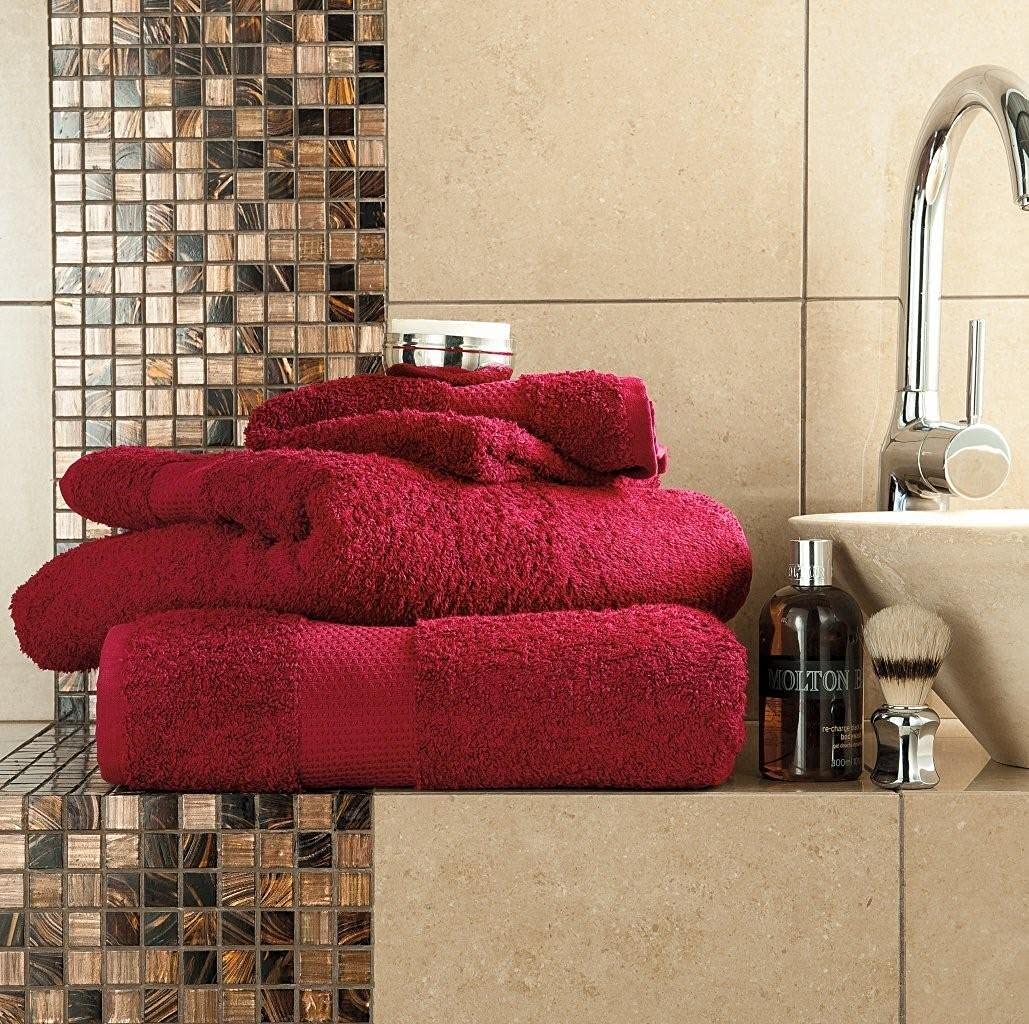 Xpress Hand Towel Egyptian Cotton 700gsm Extra Soft Bath Towel Luxury Bath Sheet Miami Towels (Wine, Hand Towel) — image 1