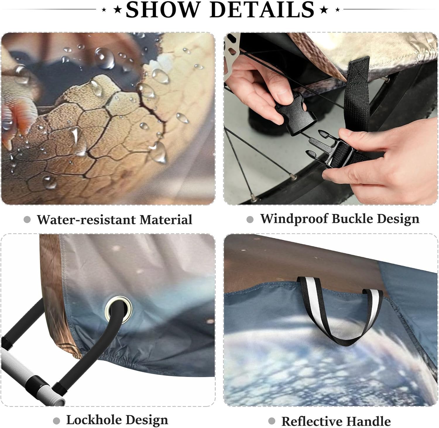 ALAZA Cute Baby Dragon Bike Cover Waterproof Outdoor Ebike Bicycle Covers Tarp Protection for 1/2 Bikes, Sun UV Dust Wind Proof