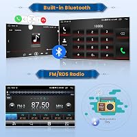 Inefala 9" Android 15 CarPlay Autórádió BMW 1-es E81-E88 2008-2012 GPS WiFi 7