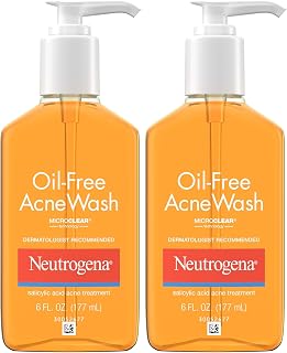 Oil-Free Acne Wash, 6 Fluid Ounce (Pack of 2)