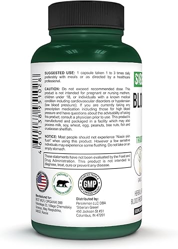 Miniatura 4 de Apoyo herbario para la presión cardiovascular sanguínea - Espino, hibisco, ajo - 60 cápsulas - Fórmula tradicional siberiana