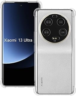 جراب لموبايل شاومي 13 الترا موبايل مي شفاف مقاوم للخدش بزوايا معززة من البولي يوريثين الحراري غطاء واقي السيليكون والمطاط والبولي 2023 حافظة بسيطة .