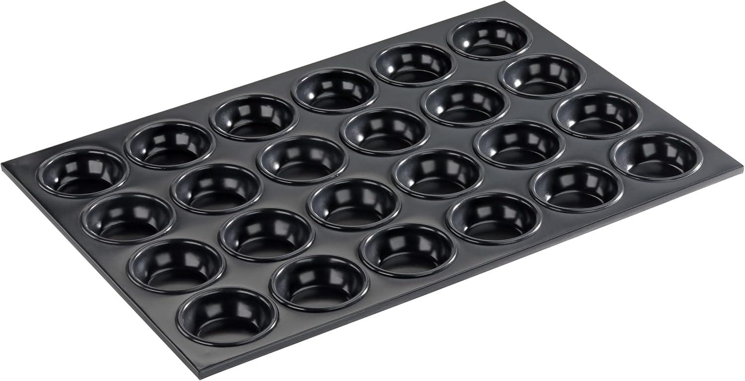 New Star Foodservice 37937 Commercial Grade Aluminum Non-Stick 24-Cup Muffin Pan