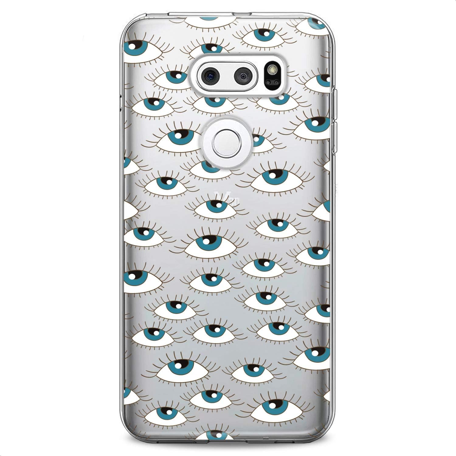 TPU Case Replacement for LG Stylo 6 K61 K51S K42 K30 K20 Stylo 5 K40 K11 K10 K8 Slim fit Clear Pattern Design Kawaii Girlish Print Cute Eyelash Flexible Silicone Blue Eyes Soft Kids Women Cute