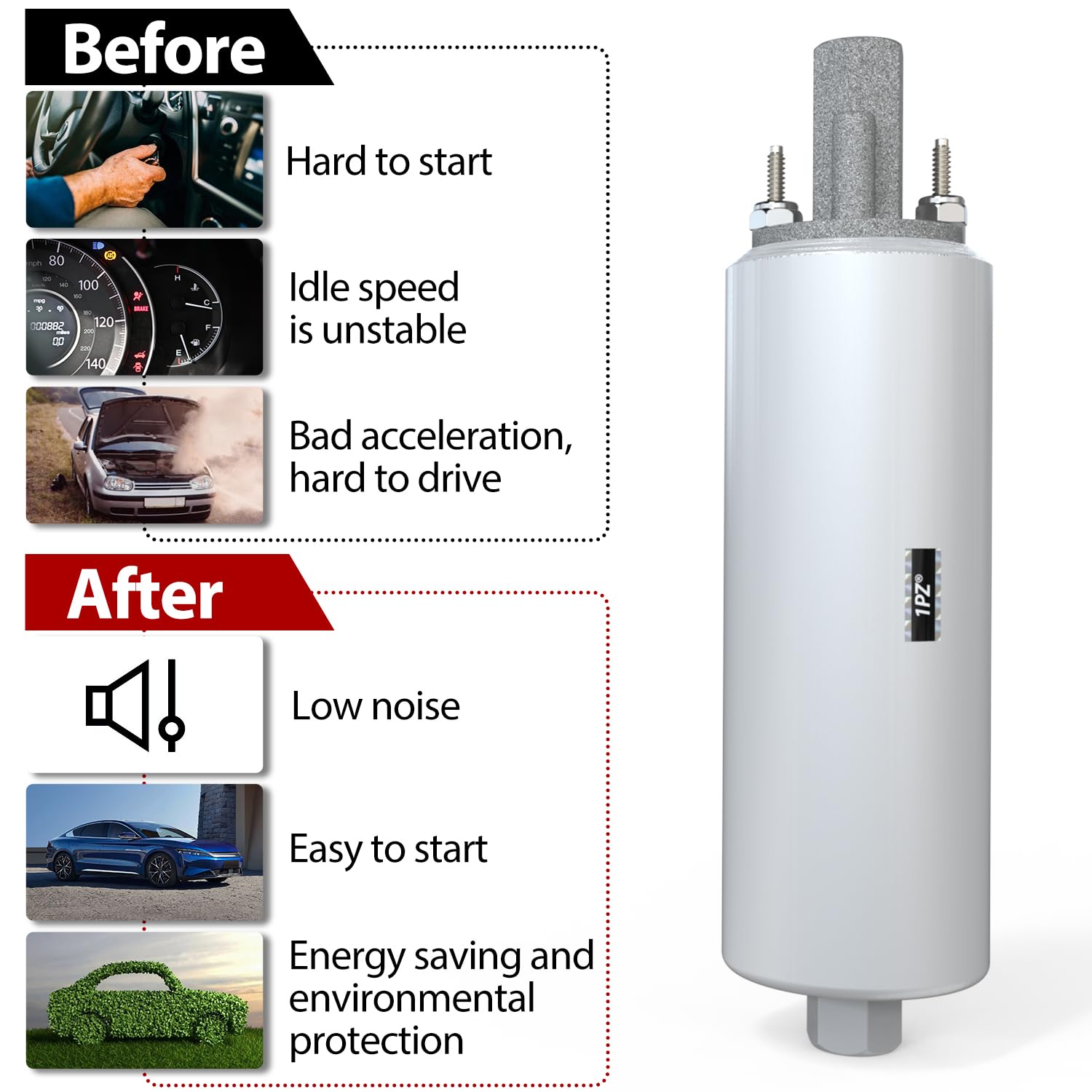 Amazon.com: 1PZ ELU-6DC High Flow & Pressure External Inline