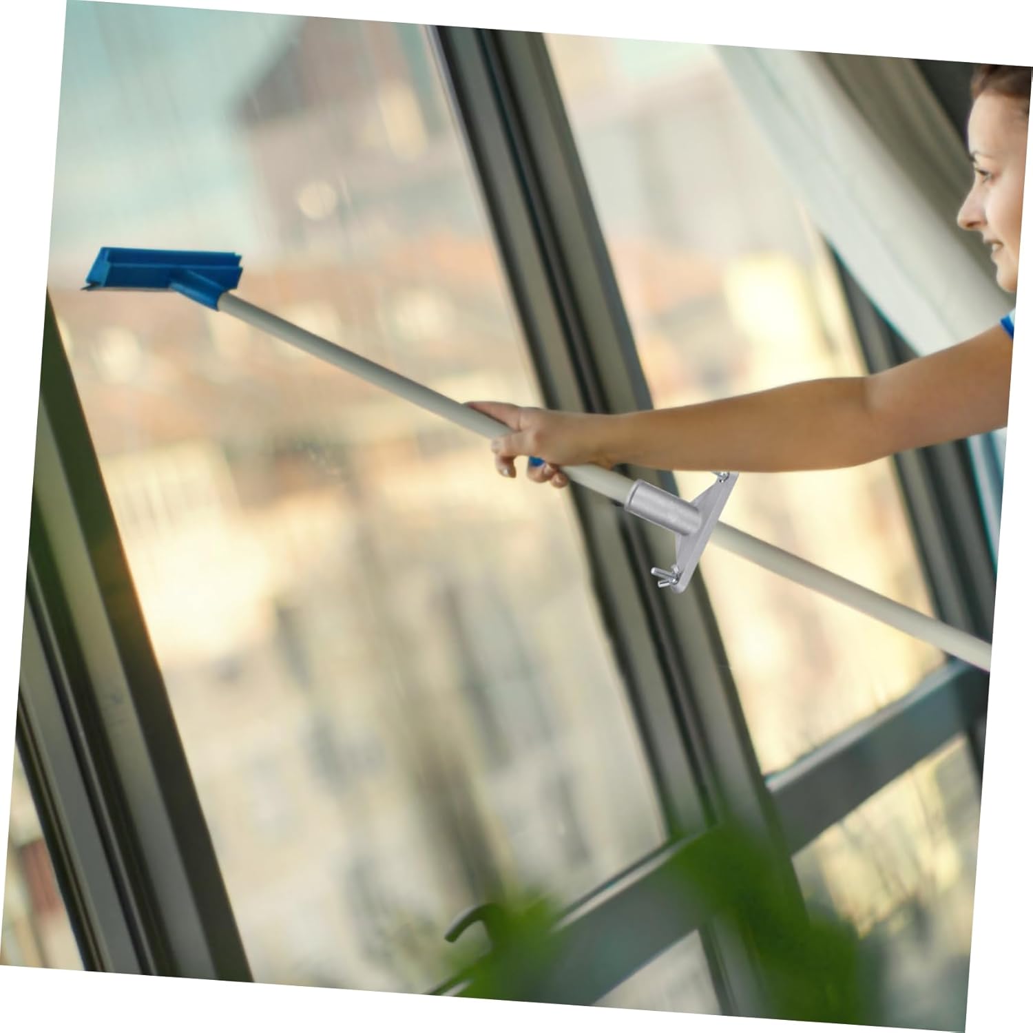 5pcs Replacement Broom Adapter with Threaded Connector Extension Pole Bracket for Enhanced Cleaning Efficiency Installation for Home and Garage Use