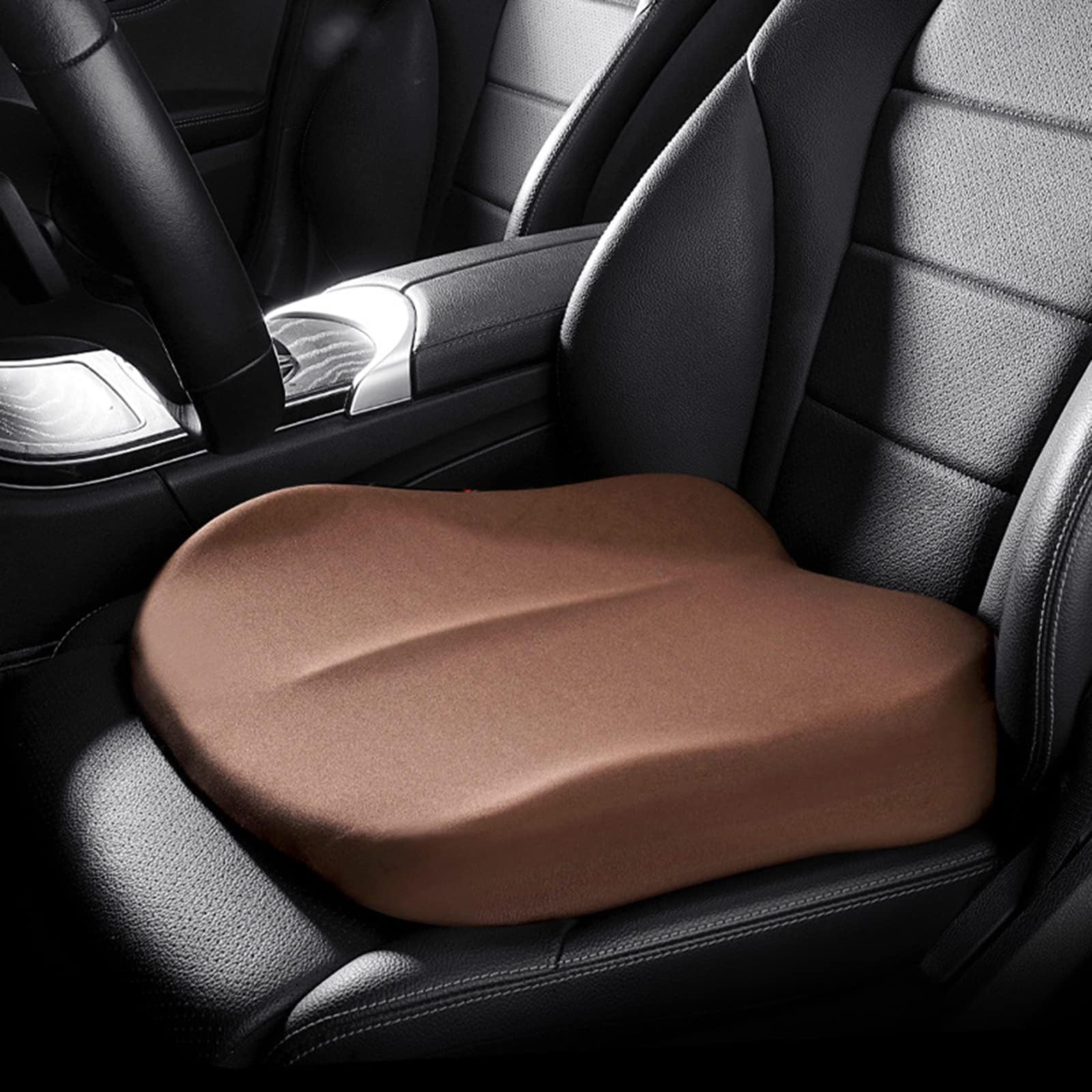 Car Seat Cushion for Chevrolet Silverado 1500/GMC Sierra 1500 2019 2020 2021 2022 2023 2024, Portable Breathable Non Slip Memory Foam Seat Booster Improve Driving View Comfort Hip Pads