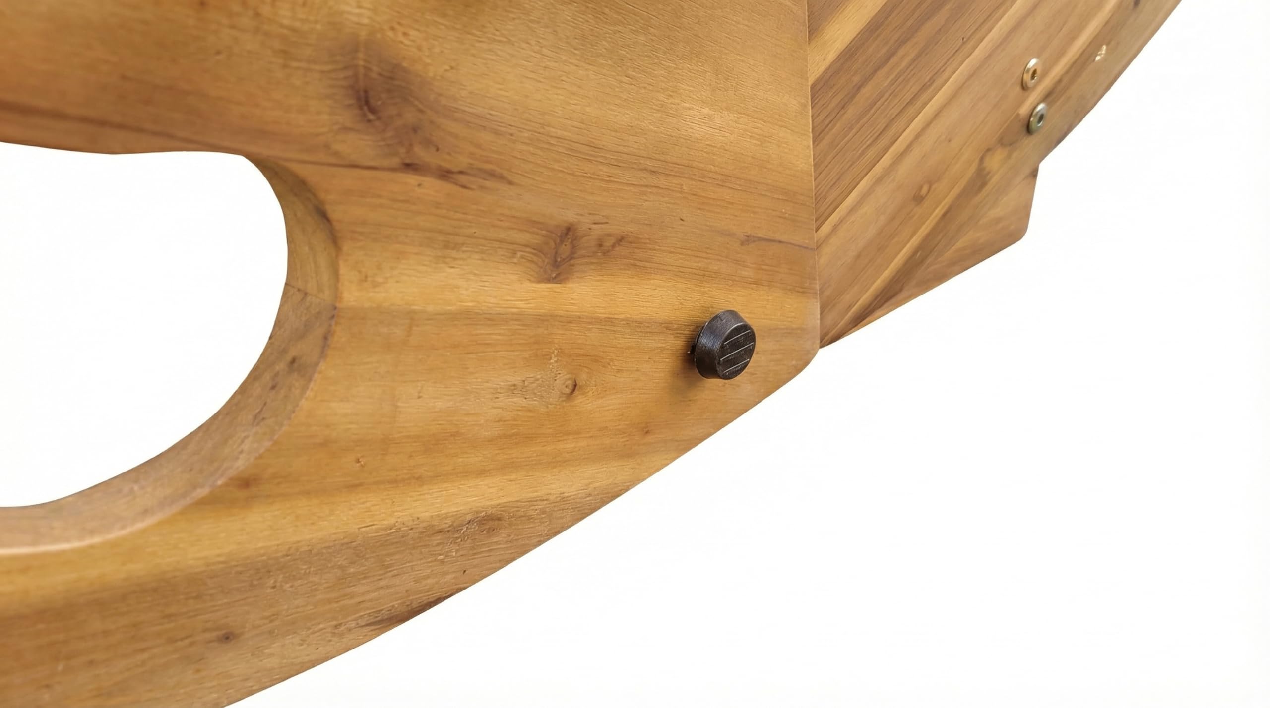 Ergonomische Doppelschwungliege aus Akazienholz