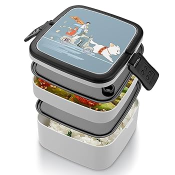 Amazon | 銀魂ダブルレイヤー 弁当箱 シンプル ランチボックス