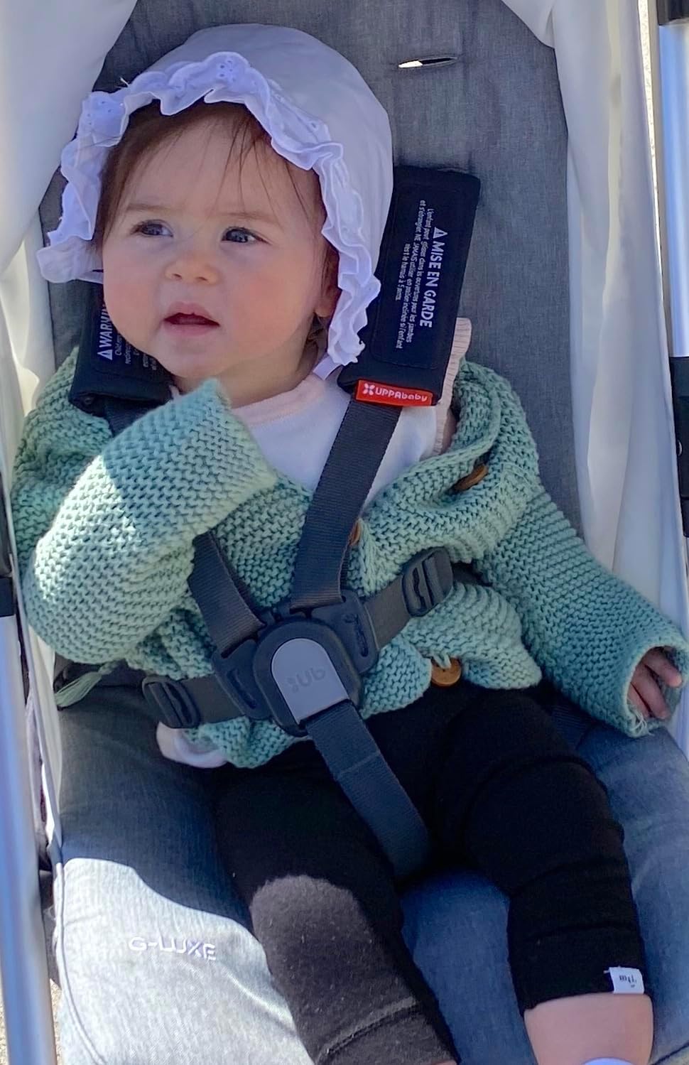 N'Ice Caps Baby Girls Bonnet White Lace Newborn Infant Toddler Sun Hat Special Occasion - Image 3