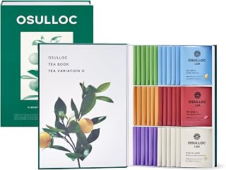 OSULLOC TEA VARIATION "O" (36 Count, 6 Types x 6 ea), Elegant & Sophisticated designed Tea Gift Set, Perfect Tea Set for your Daily Tea-Lifestyle, 6 Premium Organic Pure & Blended Tea from Jeju Island