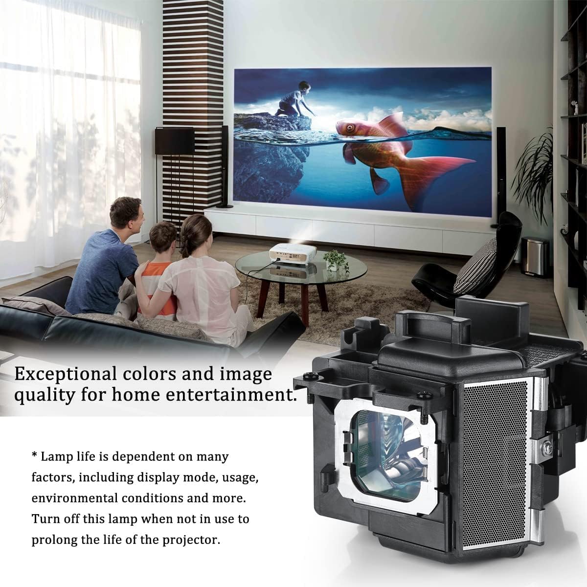 Projector Lamp Bulb for Sony LMP-H220 VPL-VW325ES VPL-VW295ES VPL-VW285ES VPL-VW365ES VPL-VW385ES VPL-VW290ES VPL-VW315ES VPL - VW270ES VW260ES VW255ES VW320ES Projector Replacement Lamp
