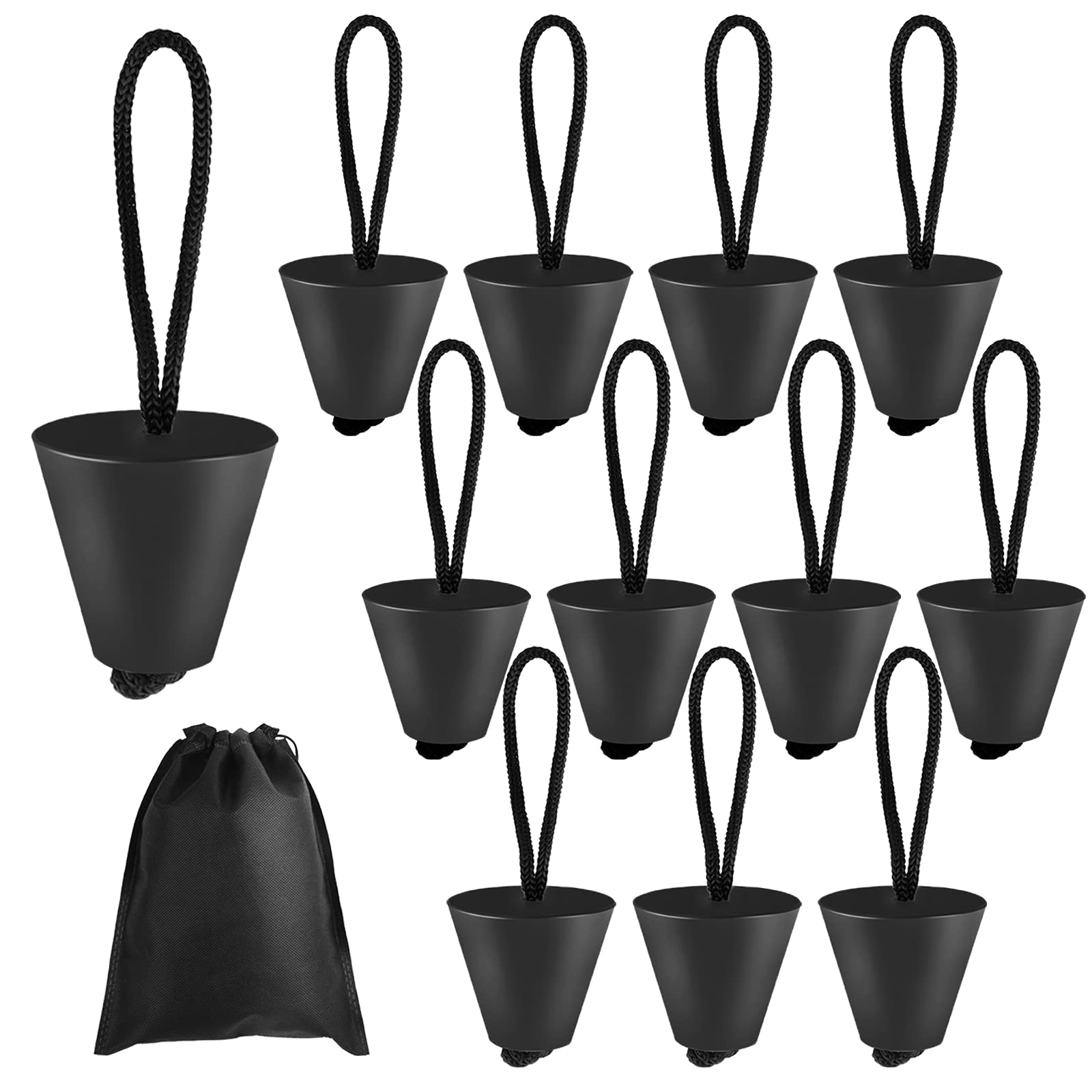 Durony Baseball Drawstring Bag – 15 Stück, Rot-weiß, Perfekt Für Sport & Party