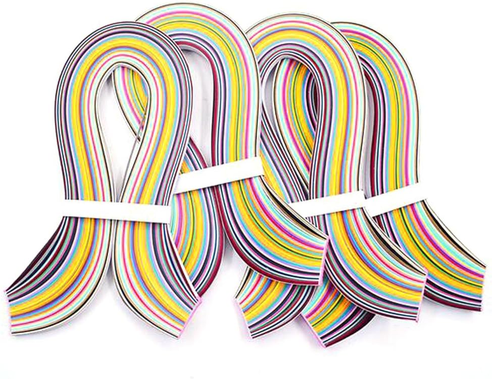 Paper Quilling 36 Colors,540mm Length,3/5/7/10mm Width,720 Strips total (7mm)