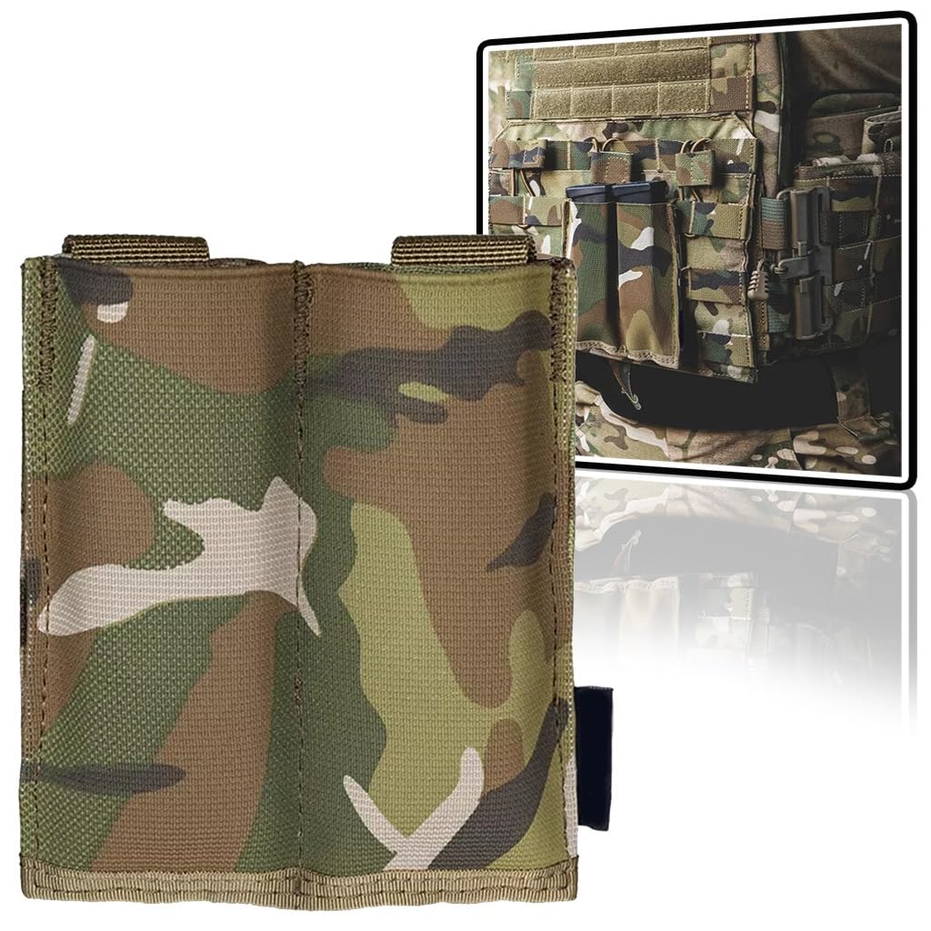 Pochette chargeurs pistolet 9mm pour sac EDC tactique en forêt et entrainement stand de tir