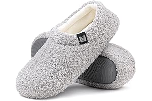 Women's Plush Teddy Fleece Cozy House Slippers with Soft Sole