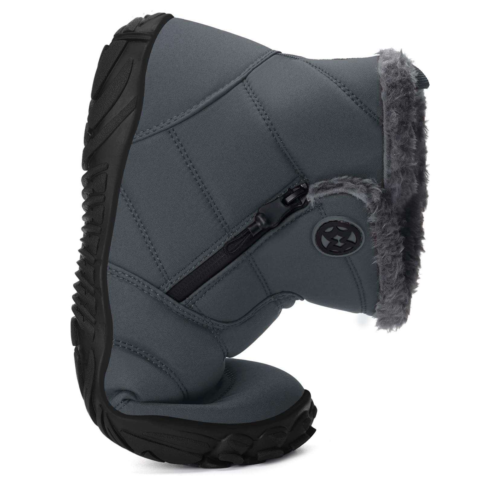 Stivali Invernali Barefoot Uomo Donna Scarpe Neve Caldo Comode Stivaletti Scarponcini con Wide Tox Box