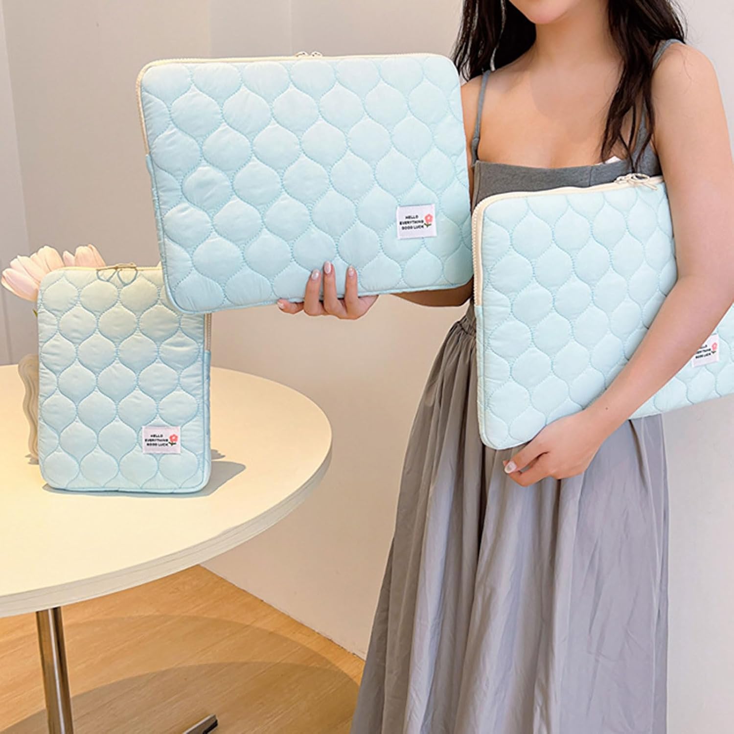Colorful Sweet Laptop Pouch Fashion Soft Cases Women Computer Organizer Travel Tablet Computer Bags Laptop Organizer Bag image 5