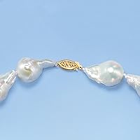 Vista 4 de Ross-Simons 12-15mm Cultured Baroque Pearl Necklace With 14kt Yellow Gold