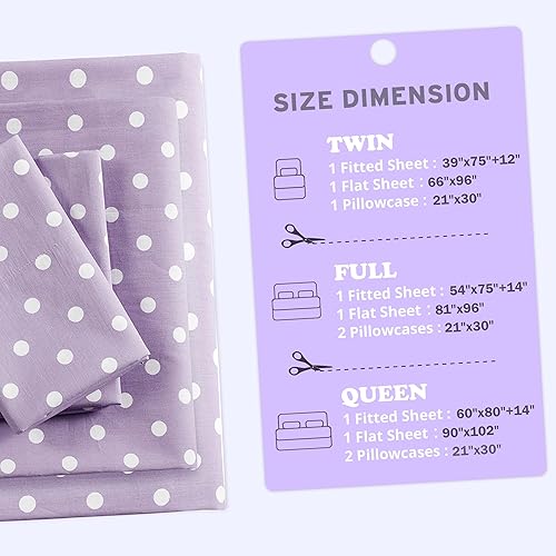 Miniatura 3 de Mi Zone - Juego de sábanas de tamaño Queen para niños, juego de sábanas suaves de 100 % algodón percal, sábana encimera, sábana bajera, funda de