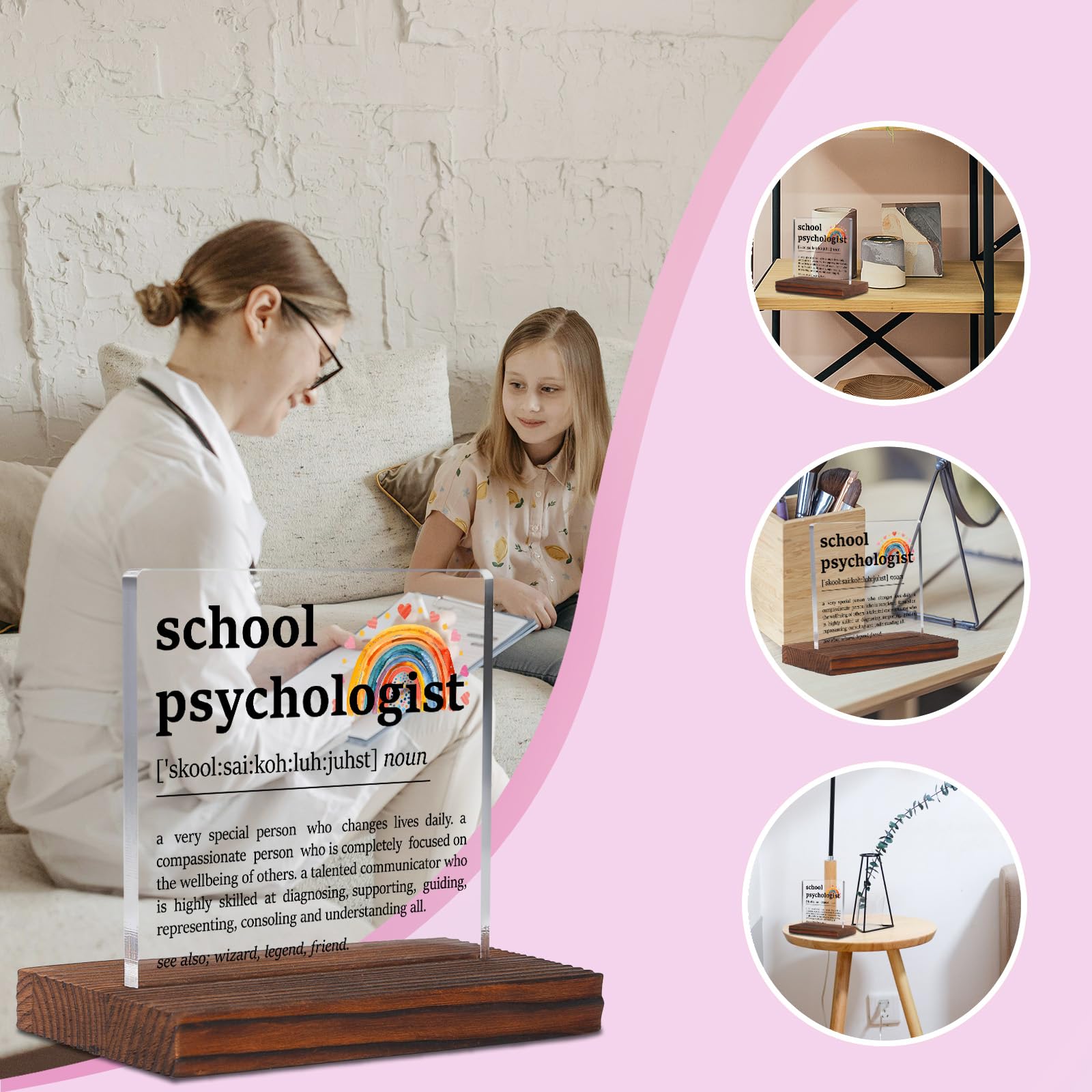 Geestelijke gezondheid dingen die ik kan regelen decor - therapiebureau acryl geschenken - psychologie kunstdecoratie voor behandelkamer kantoor school klaslokaal - kunstdecoraties voor therapeut
