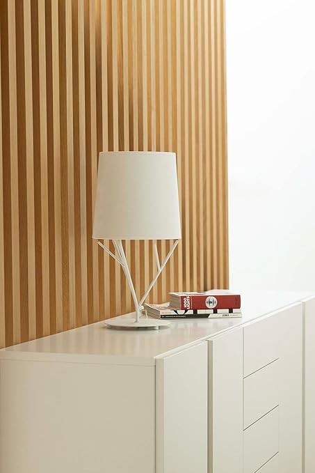 FARO BARCELONA Faro Barcelona 29867 plafond- en staande lamp, 60 W, stalen en stoffen kap, wit photo 3