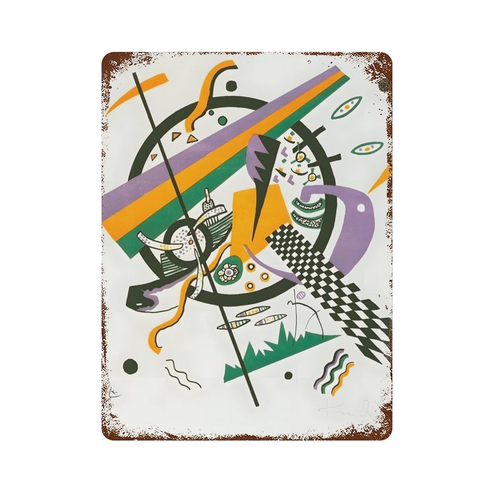 xiaoxiaoshen Wassily Kandinsky (14) Wall Decor Art Metal Tin Poster Modern Home Decor Art Home Bar Shop Decorations Vintage Sign 40x30cm