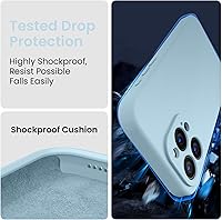 Vista 45 de FireNova Designed for iPhone 13 Pro Max Case, Silicone [Camera Protection] Phone Case with [2 Screen Protectors], Soft Anti-Scratch Microfiber Deep