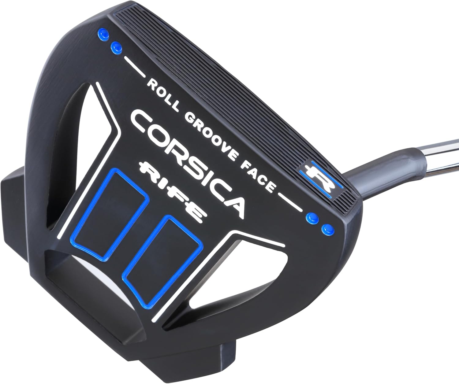 Rife Golf Corsica Putter Petite Ladies Length 32 inches Mallet Style Women's Golf Club with Roll Groove Technology Alignment ands RG 2.0 10 inch Putter Grip