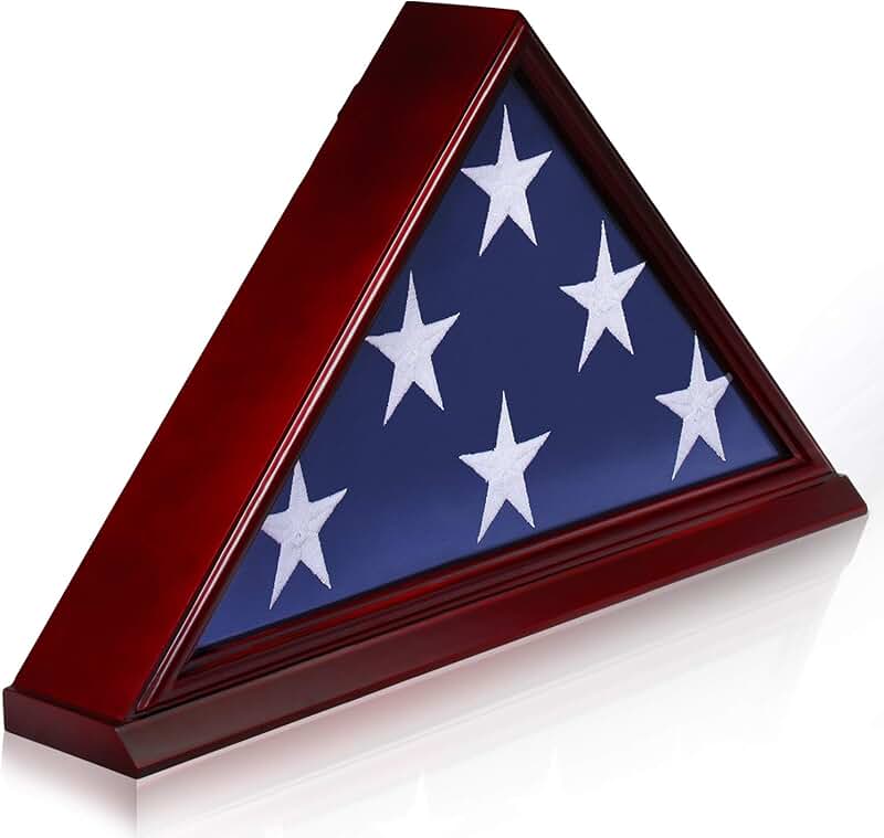 folded flag frame