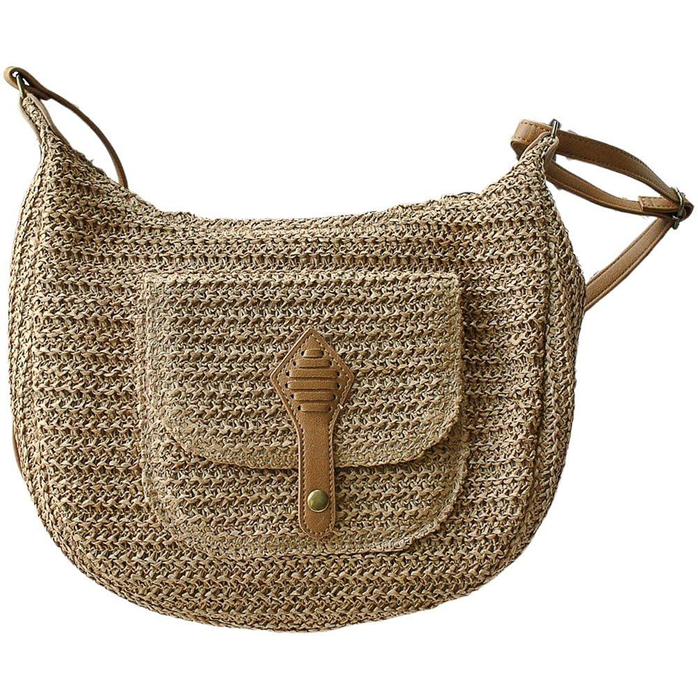 Sac en paille tissée pour femme idéal pour vos journées à la plage et escapades