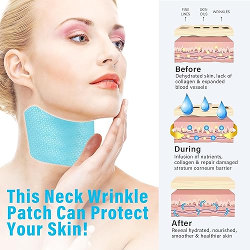 Miniatura 2 de Parches antiarrugas para el cuello, parches hidratantes y reafirmantes para máscara de cuello, suavizan las arrugas del cuello, almohadillas de